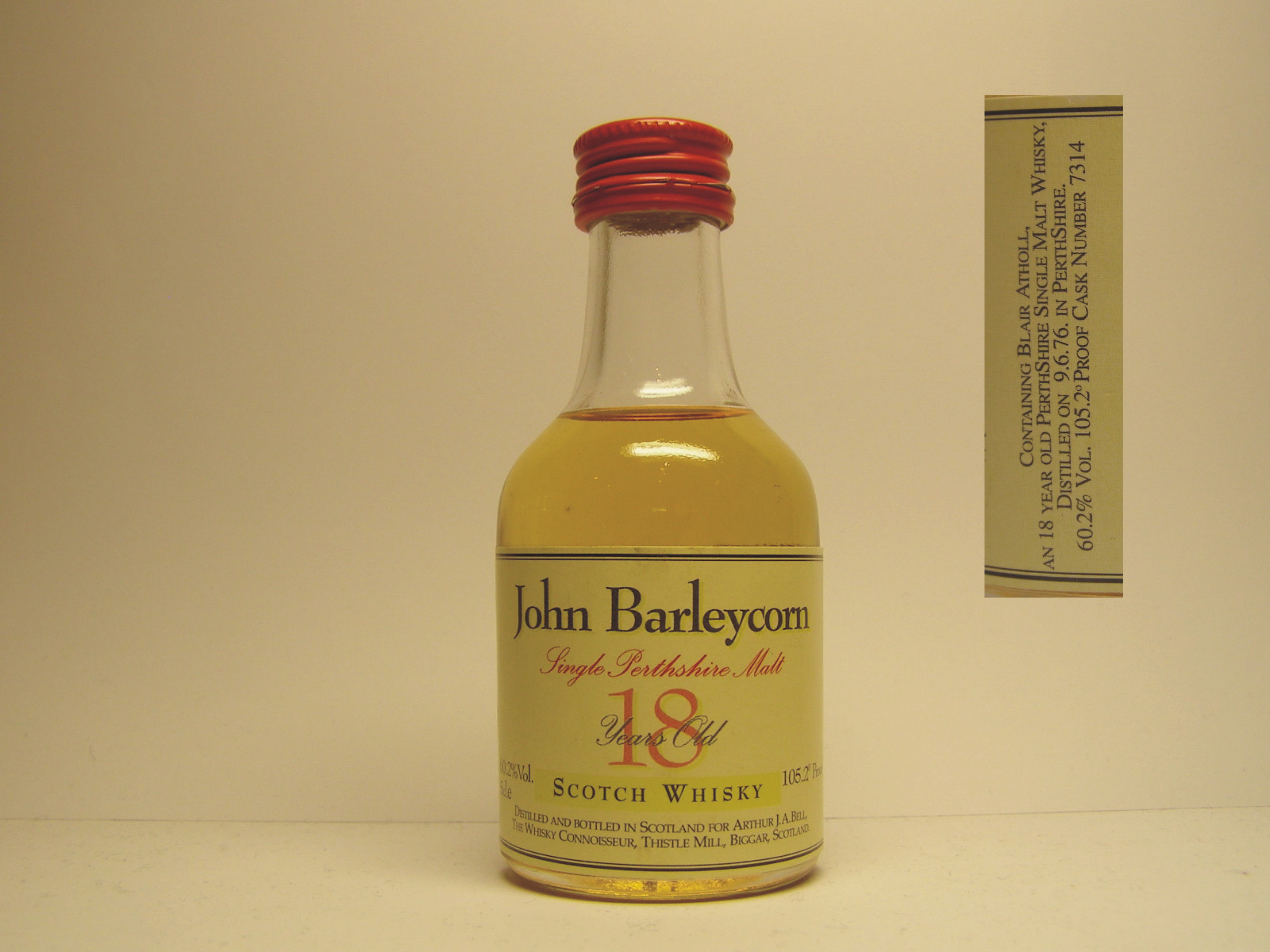 JOHN BARLEYCORN SPMSW 18yo 5cl.e 60,2%Vol. 105,2´Proof